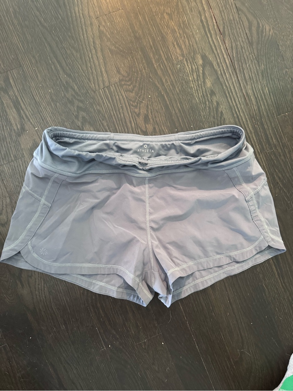 Athleta Gray-Lilac Athletic Running Shorts